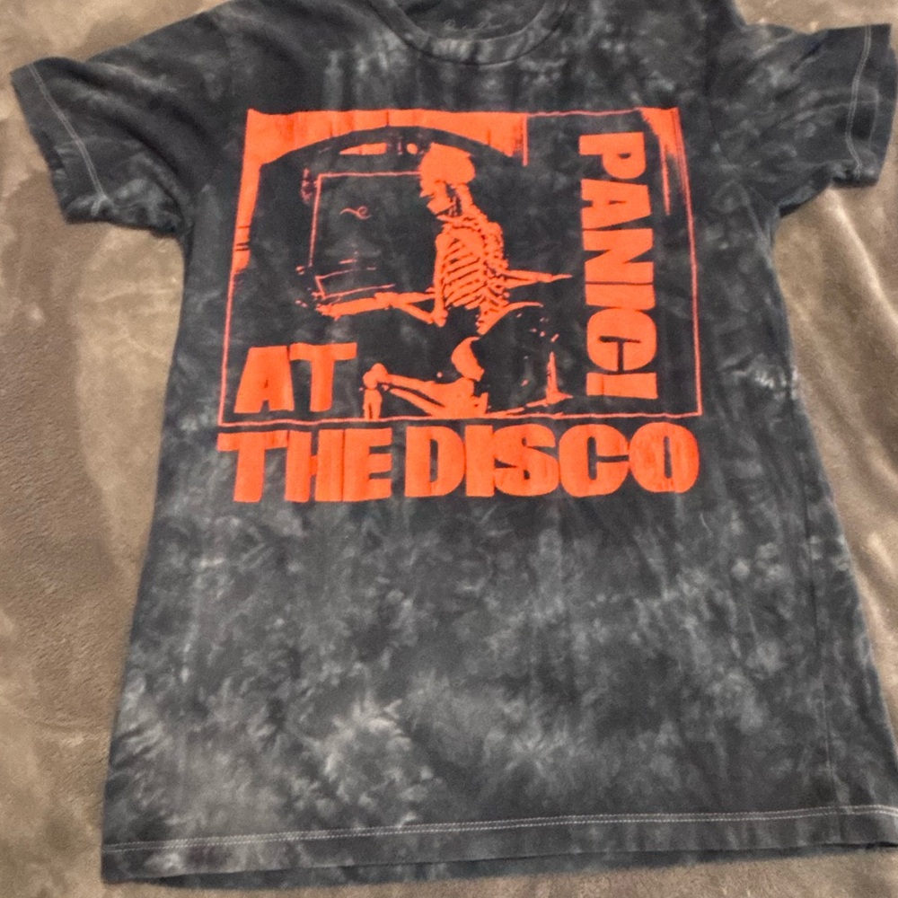 Panic! At The Disco Graphic Tee - Black and Orange